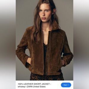 Zara viral Brown Suede Women's Jacket- NWT